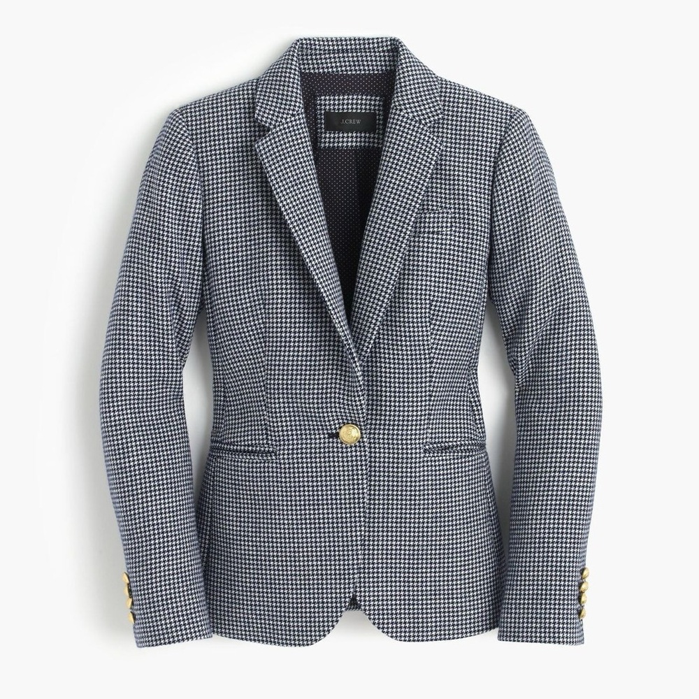 NWT J.Crew Blue and White Campbell Blazer